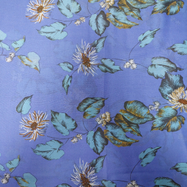 Ткань для платья, цветочный орнамент, 106х250см. СССР.
